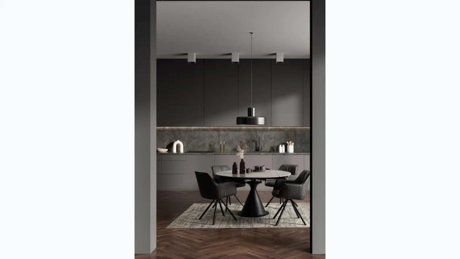 Breval chair in eco-leather by Bizzotto.