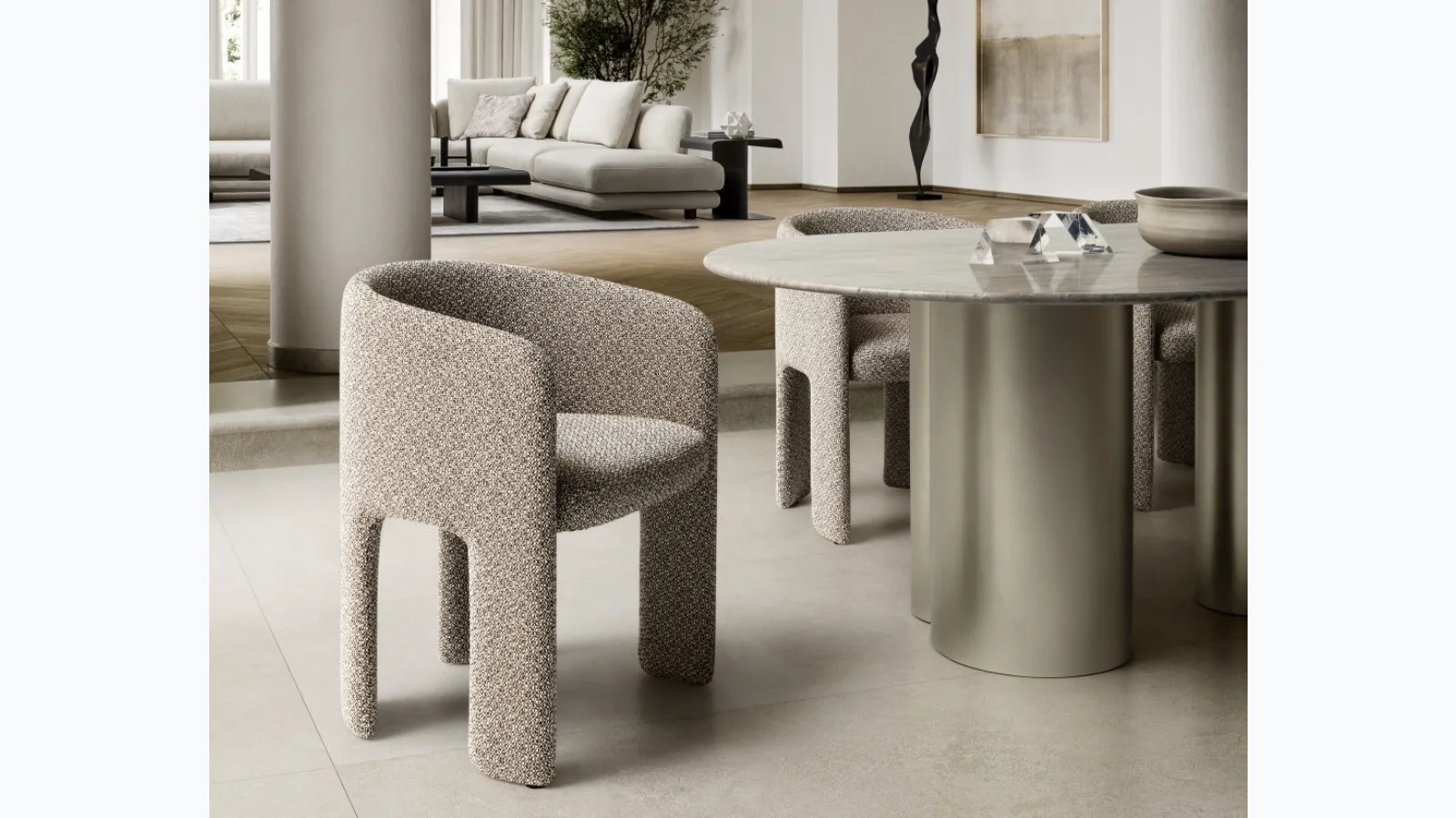 Cali fabric chair by Ditre Italia