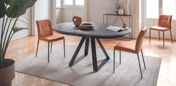 Carmen Large eco-leather chair by Calligaris