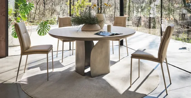 Leather chair Carmen by Calligaris