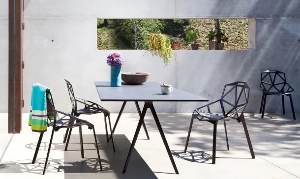 Chair One aluminum die-cast chair by Magis