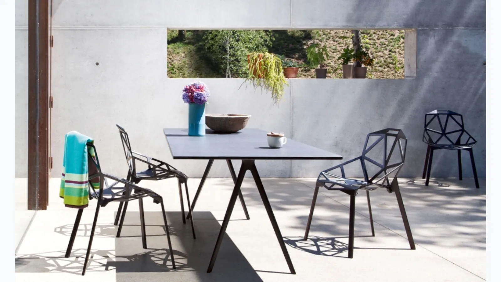 Chair One aluminum die-cast chair by Magis