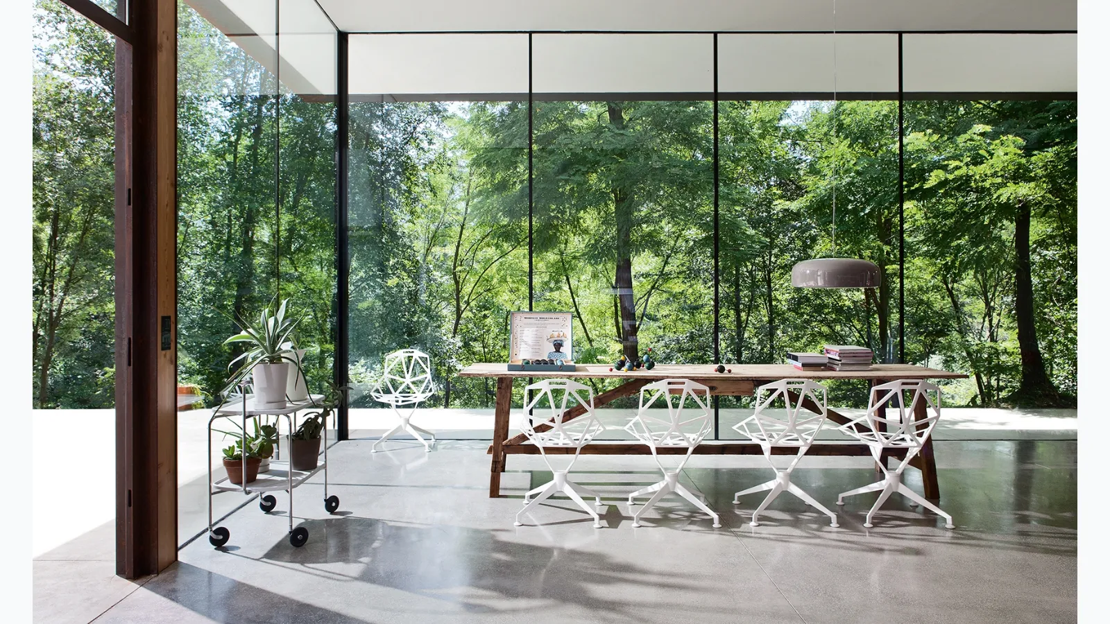 Chair One in die-cast aluminum by Magis.