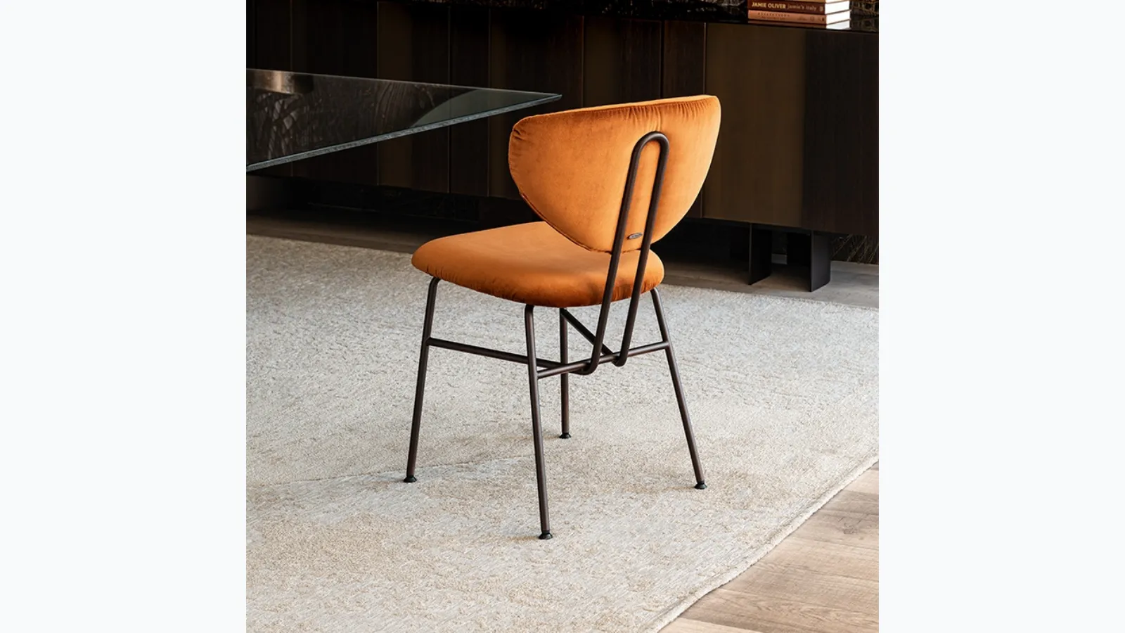 Chloe chair in velvet by Cattelan Italia