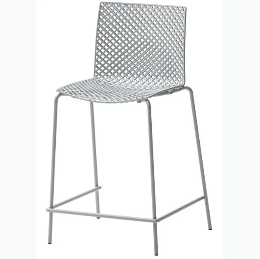 City stool in technopolymer with metal structure by Veneta Cucine.