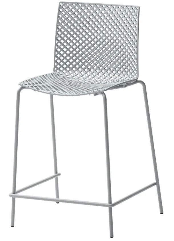 City stool in technopolymer with metal structure by Veneta Cucine.