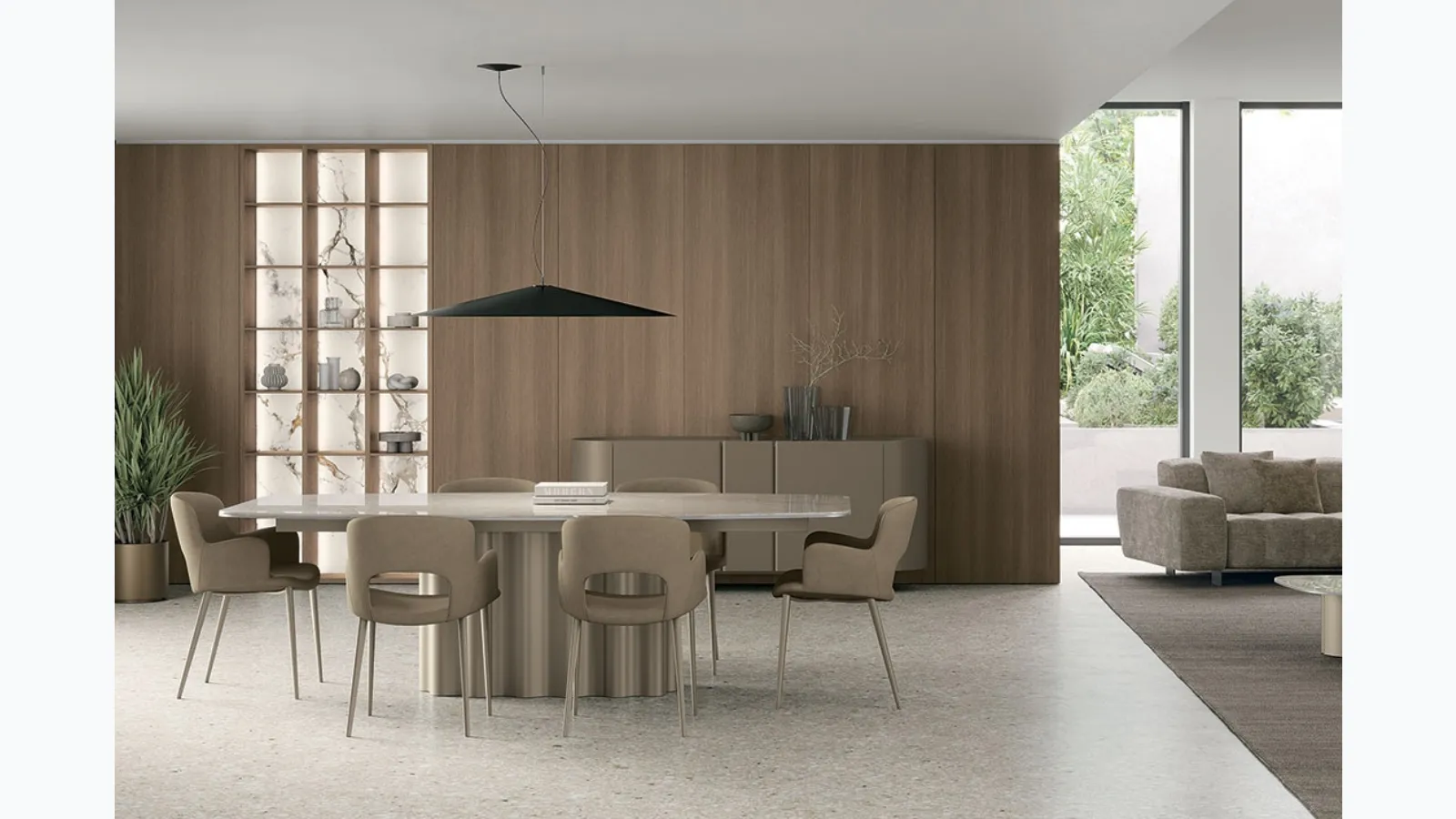 Dora chair in nabuk by Tomasella