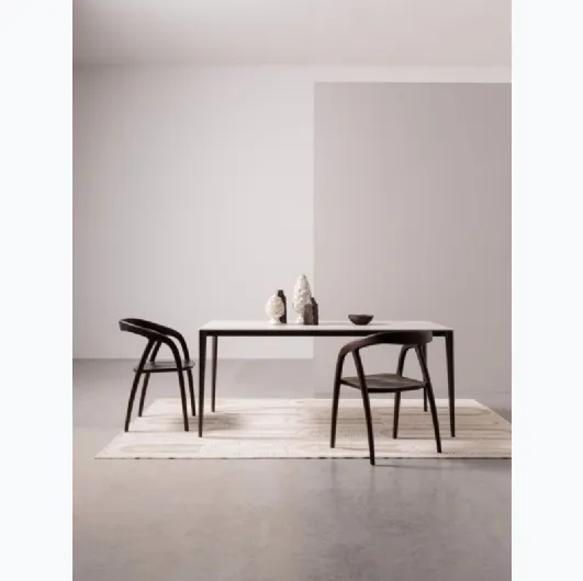 Dotty chair in teak wood by Bizzotto.