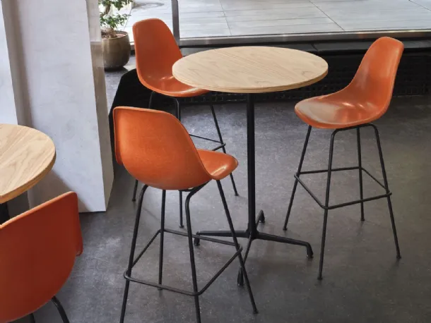 Eames Fiberglass High Stool by Vitra