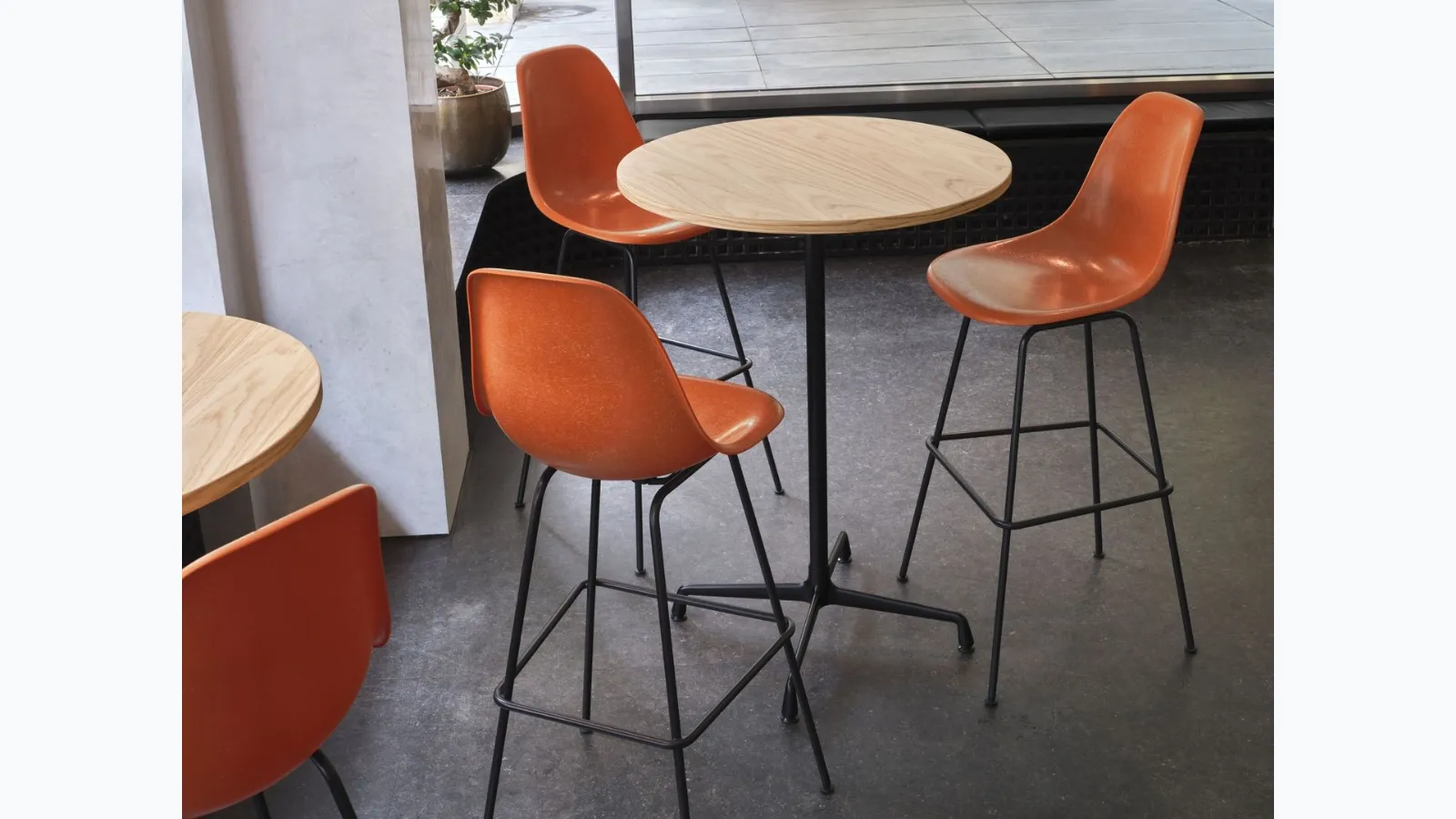 Eames Fiberglass High Stool by Vitra