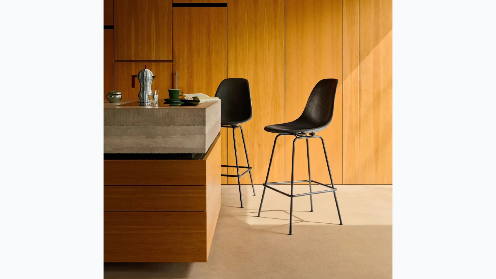 Eames Fiberglass Stool Medium by Vitra.