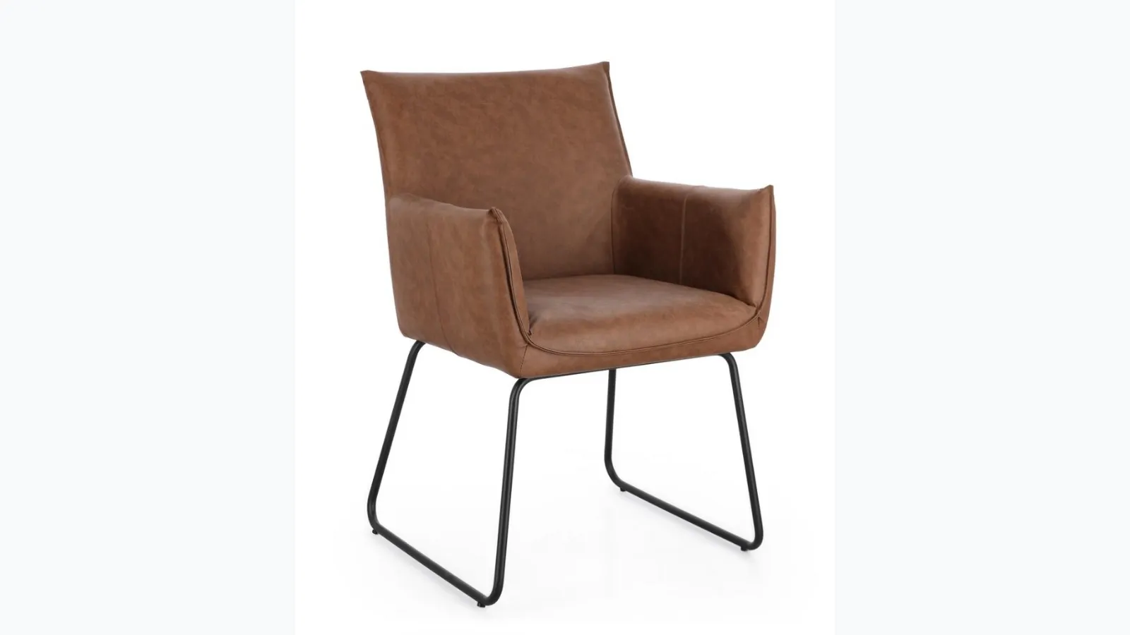 Evelyn chair in leather by Bizzotto