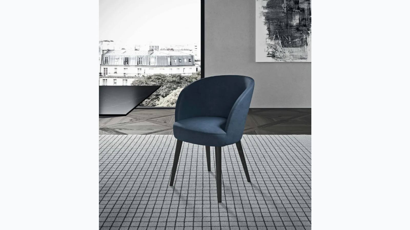 Evia leather chair by Presotto.