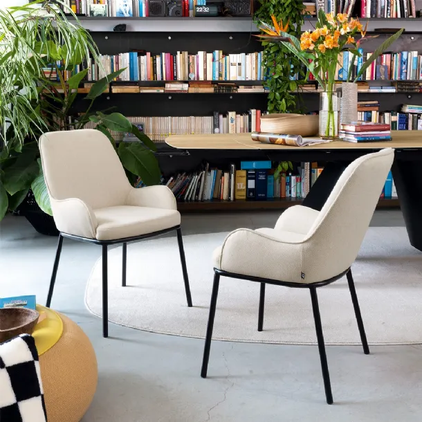 Flair Upholstered Chair by Connubia
