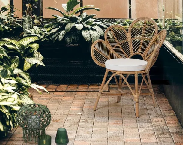 Flores rattan chair by Bizzotto