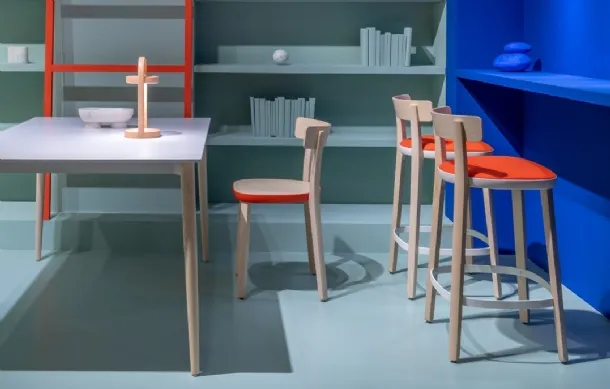 Folk stool by Pedrali