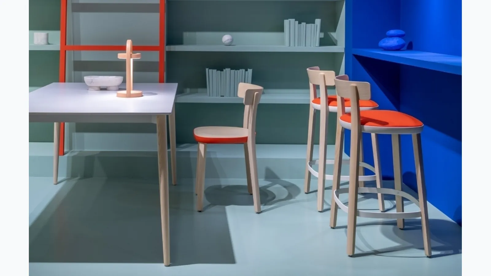 Folk stool by Pedrali