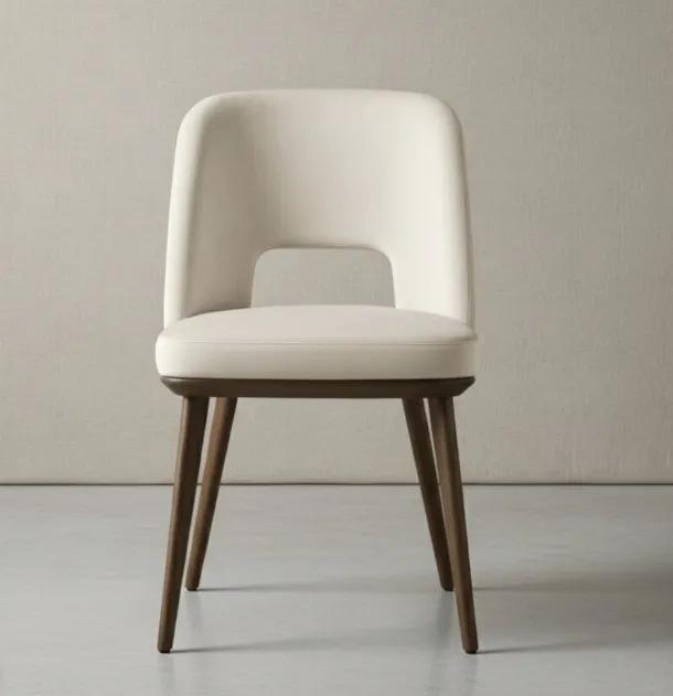 Foyer leather chair by Calligaris