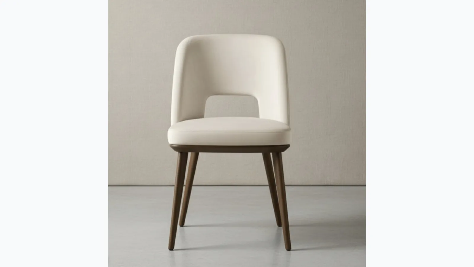 Foyer leather chair by Calligaris