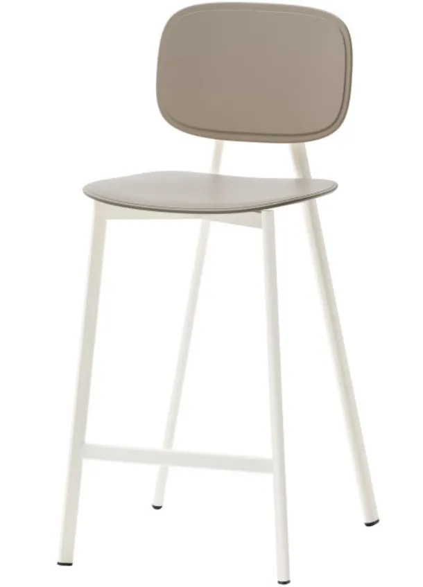 Futura stool in polypropylene with metal structure by Veneta Cucine