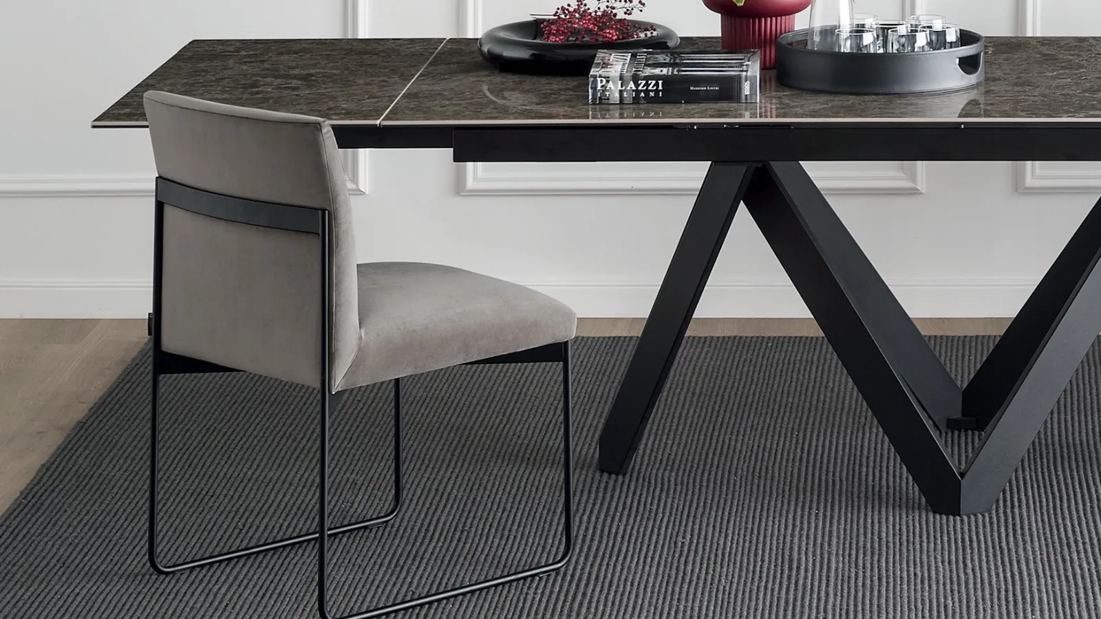 Calligaris Gala padded chair.