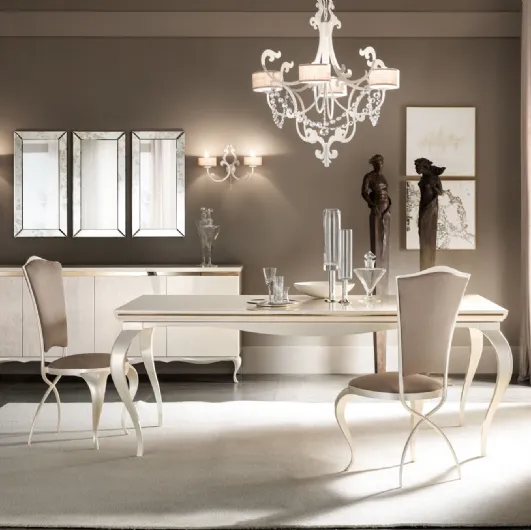 Chair with padded Ghirigori decoration by Cantori
