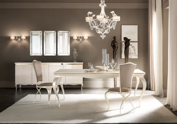 Chair with padded Ghirigori decoration by Cantori
