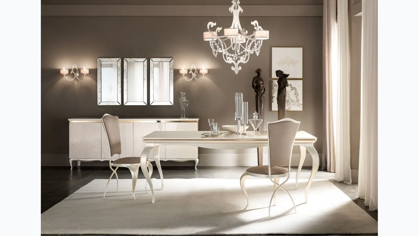 Chair with padded Ghirigori decoration by Cantori
