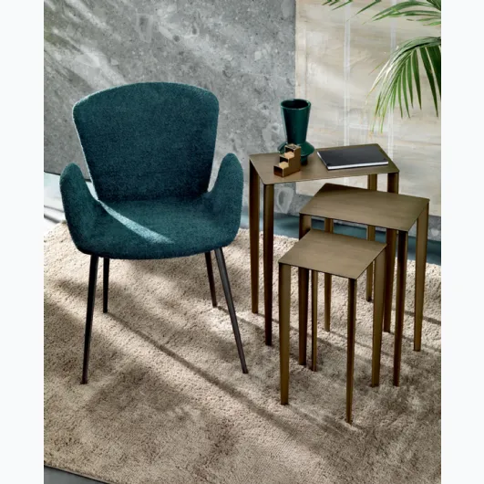 Jade chair in Riflessi fabric