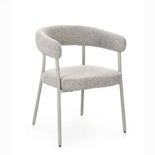 Giaele chair in upholstered fabric by Bizzotto.