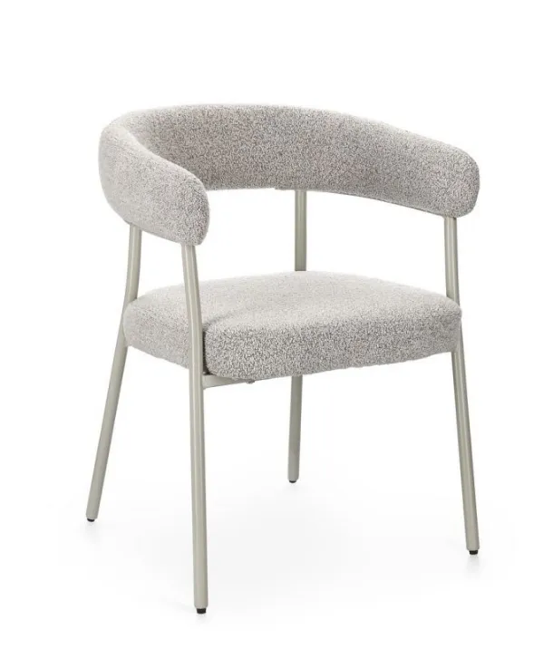 Giaele chair in upholstered fabric by Bizzotto.