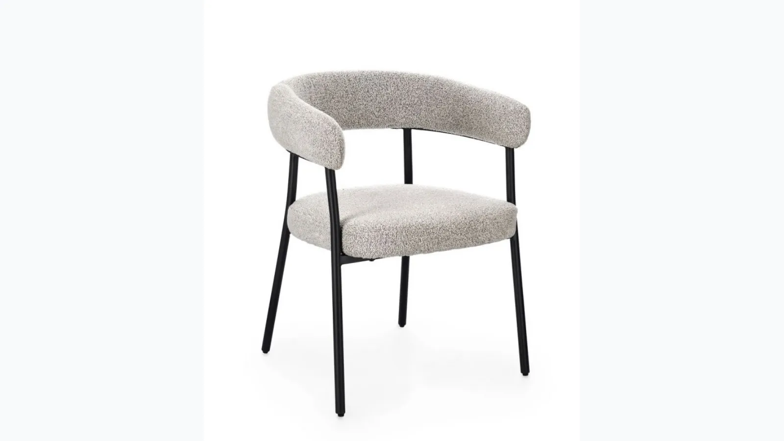 Giaele Chair in upholstered fabric by Bizzotto
