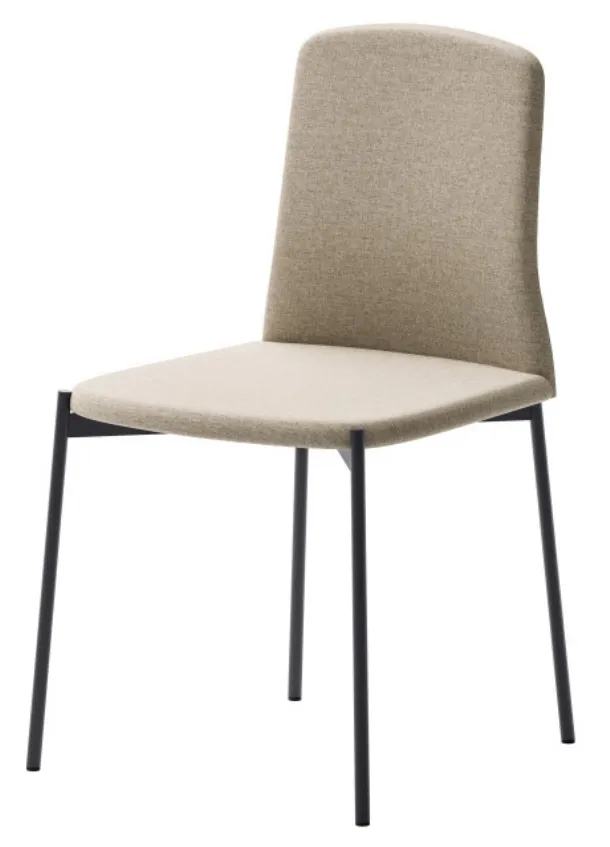 Giara chair in fabric with metal structure by Veneta Cucine