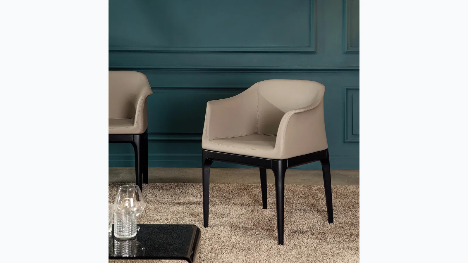 Gilda leather chair by Tonin Casa.
