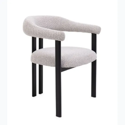 Judith upholstered chair by Bizzotto