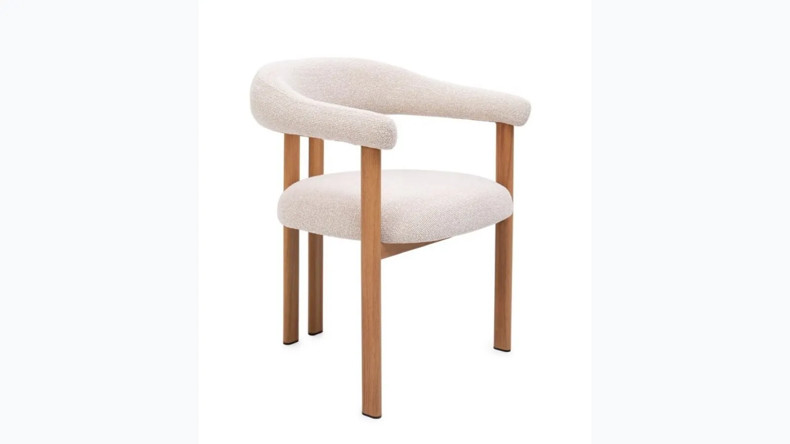 Judith chair in padded fabric by Bizzotto.