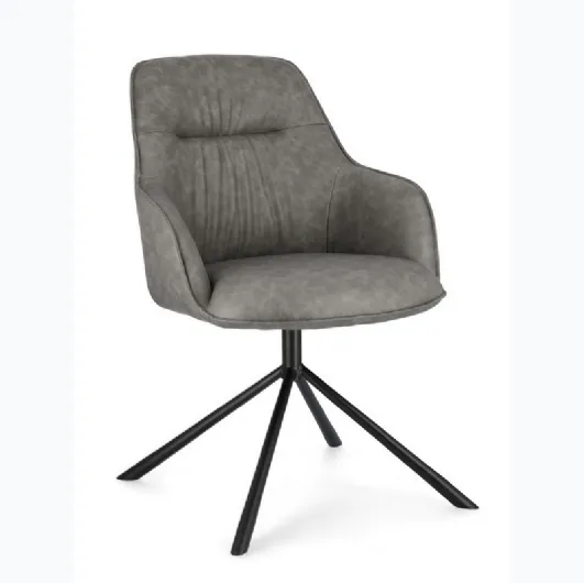 Grant chair in faux leather by Bizzotto