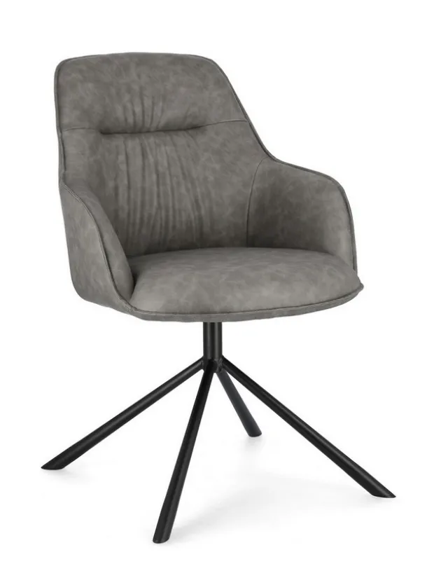 Grant chair in faux leather by Bizzotto