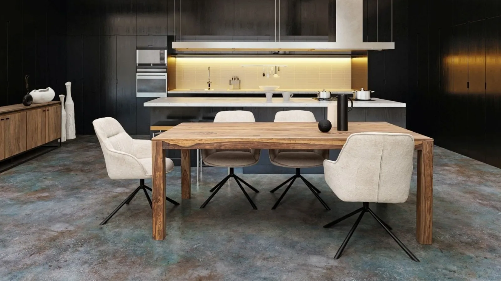 Grant fabric chair by Bizzotto