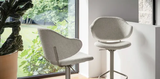 Holly fabric stool by Calligaris