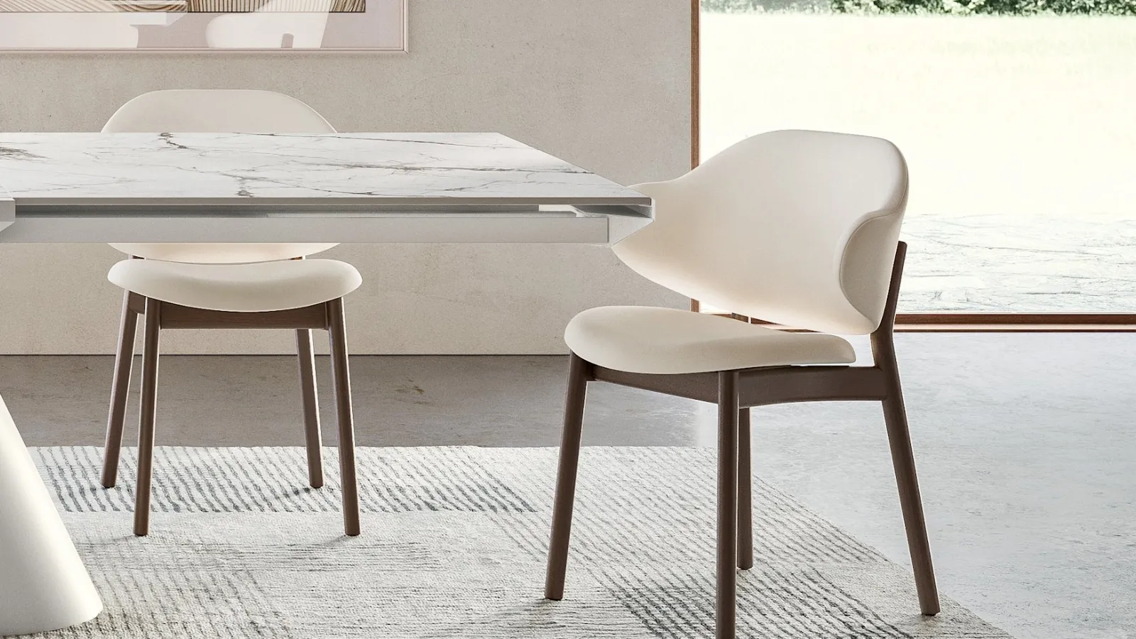Holly fabric chair by Calligaris.
