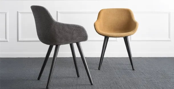 Upholstered fabric chair Igloo by Calligaris