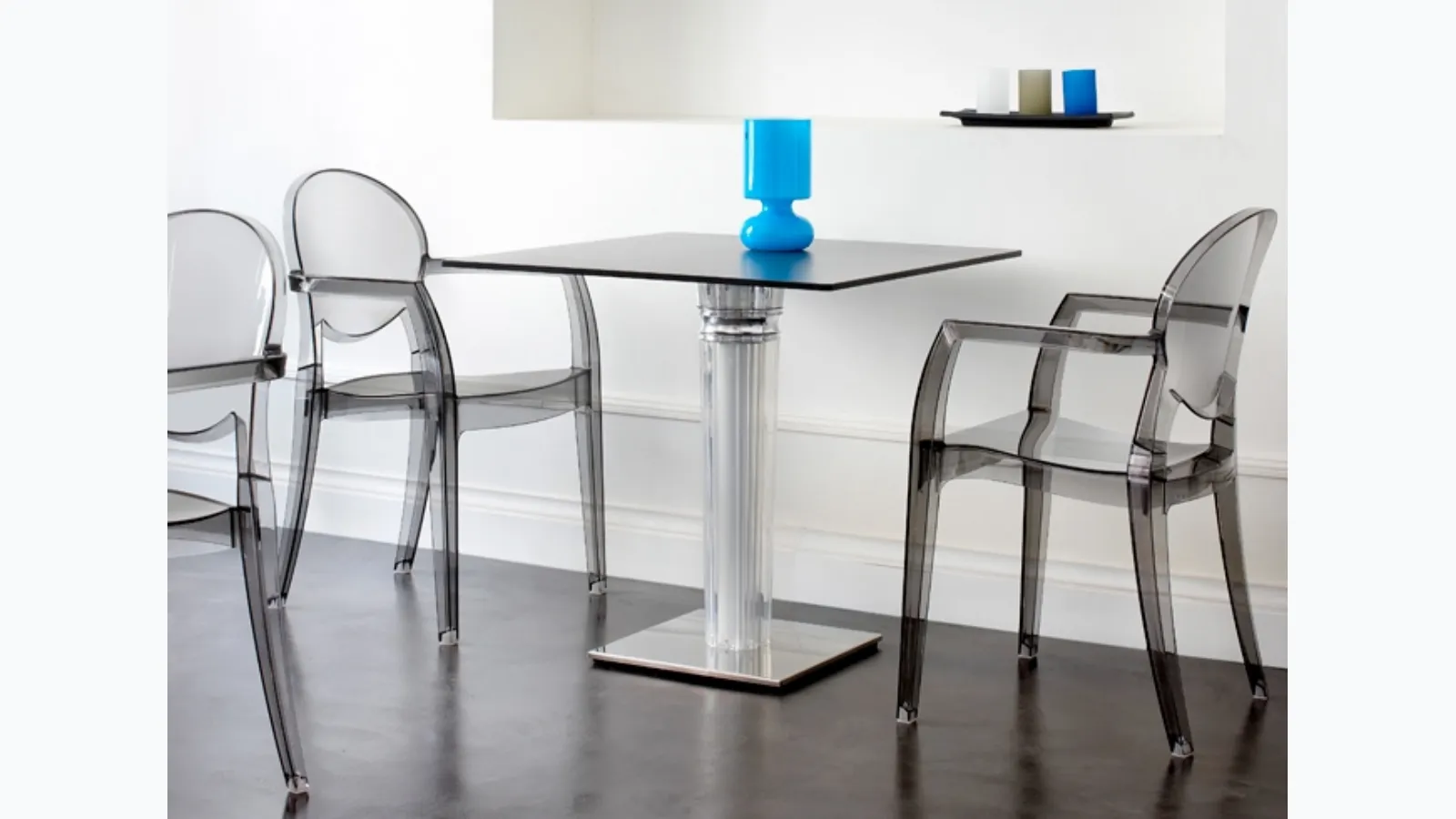 Stackable chair in transparent polycarbonate Igloo by Scab Design