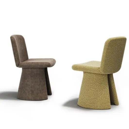 Ila chair in fabric or leather by Alivar.