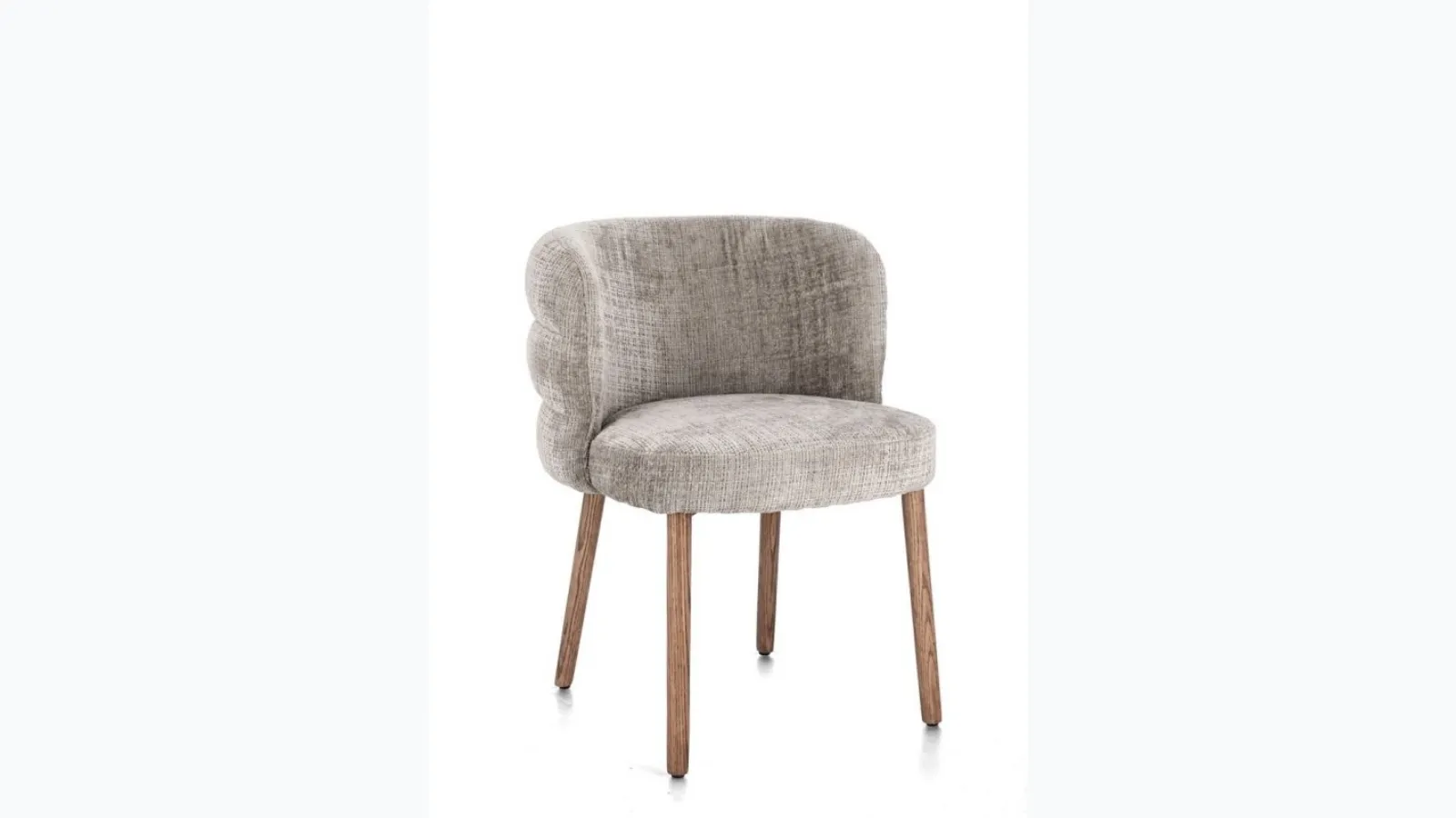 Ilma chair in padded fabric by Bizzotto