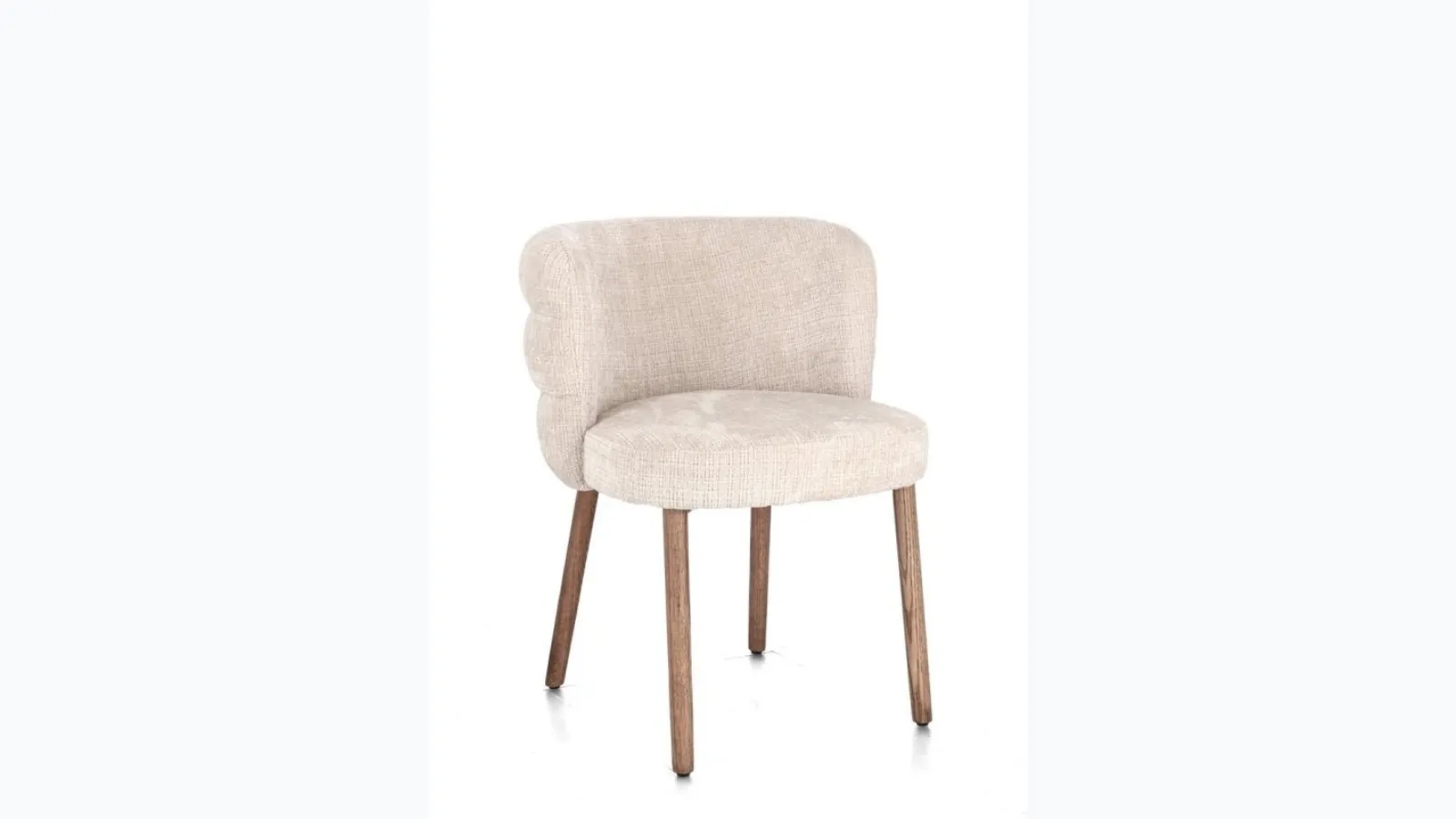 Ilma chair in padded fabric by Bizzotto