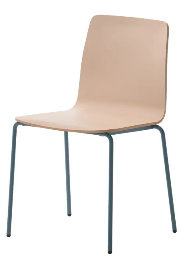 Inga chair in technopolymer with a steel structure by Veneta Cucine.