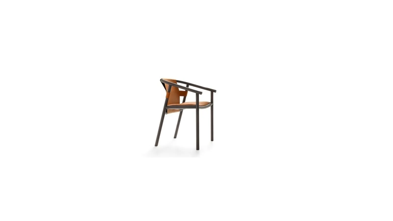 Isa chair in wood and leather by Ditre Italia.