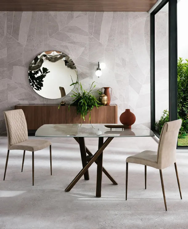 Isabel Flex chair in econabuk by Riflessi.