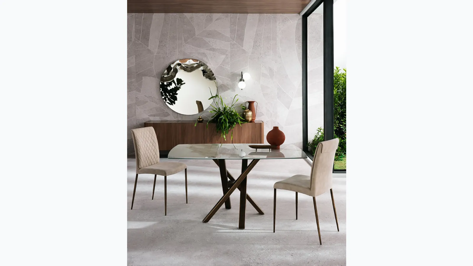 Isabel Flex chair in econabuk by Riflessi.